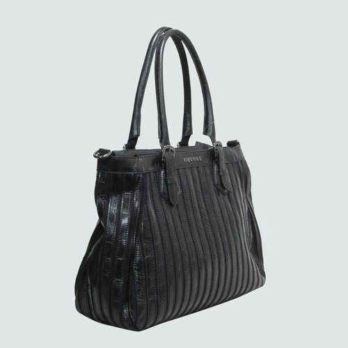 903322 Miu Miu Tote Bags Croco Veins 903.322 Nero